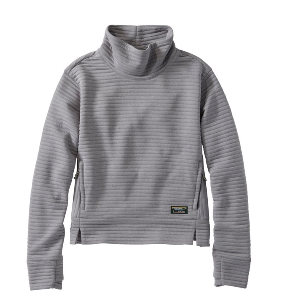 L.L. Bean Women's Airlight Pullover, Funnelneck. NWOT - Quarry Gray